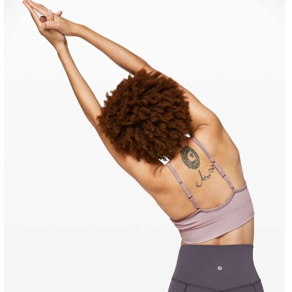 Lululemon Ebb to Street Bra II‎ Light Support Convertible Smoky Blush size 4 - Picture 2 of 6